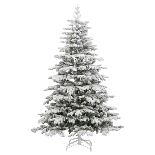 Albero Natale Artificiale Incernierato con Neve Fioccata 180 cm 358386