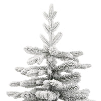 Albero Natale Artificiale Incernierato con Neve Fioccata 210 cm