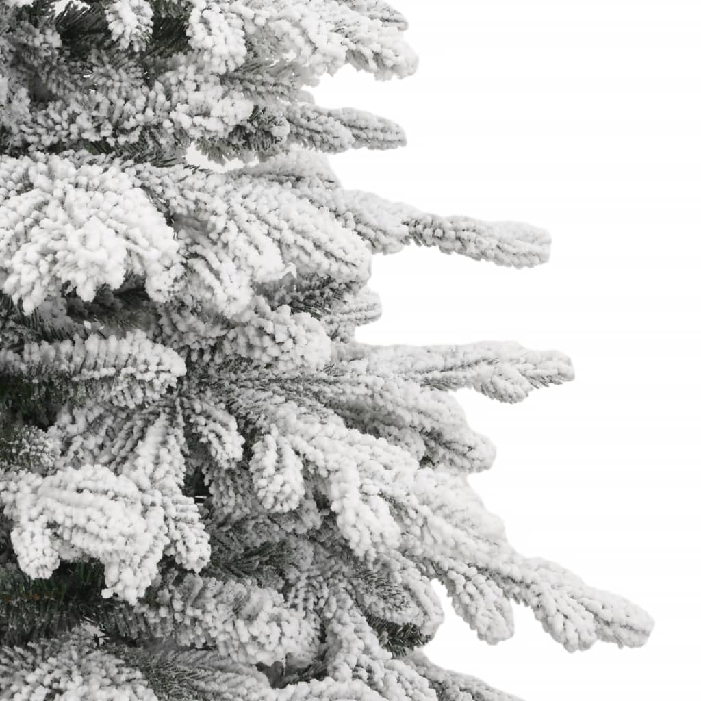 Albero Natale Artificiale Incernierato con Neve Fioccata 210 cm