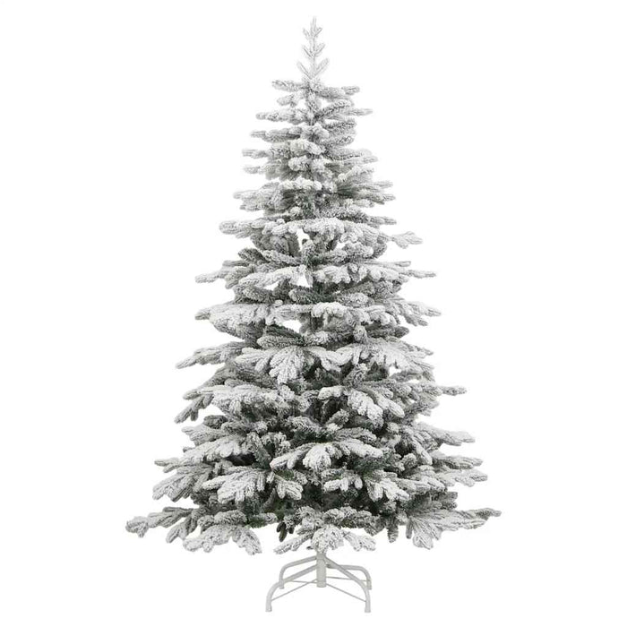 Albero Natale Artificiale Incernierato con Neve Fioccata-Albero Natalizio 240 cm 886489