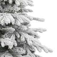 Albero Natale Artificiale Incernierato con Neve Fioccata-Albero Natalizio 240 cm 886489