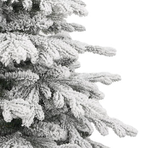 Albero Natale Artificiale Incernierato con Neve Fioccata-Albero Natalizio 240 cm 886489