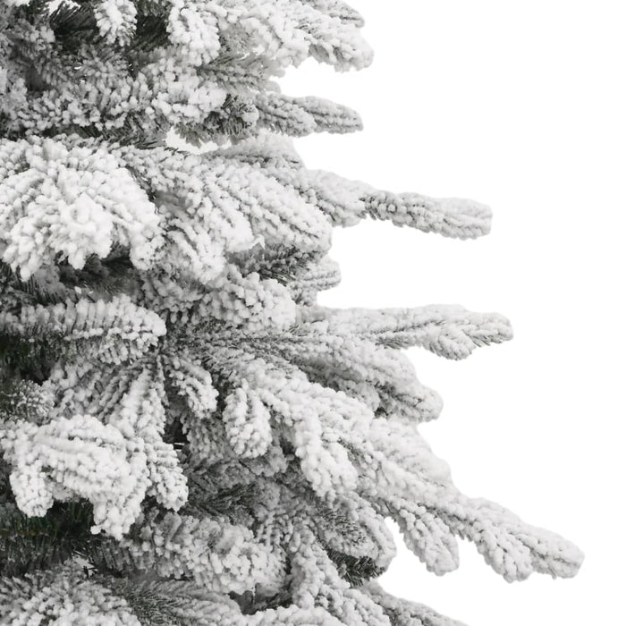 Albero Natale Artificiale Incernierato con Neve Fioccata-Albero Natalizio 240 cm 886489