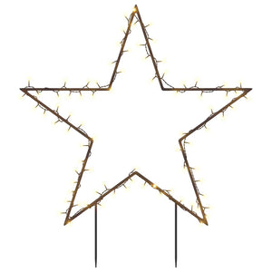 Decorazione Luminosa Natalizia con Picchetti Stella 80LED 60cmcod mxl 80248