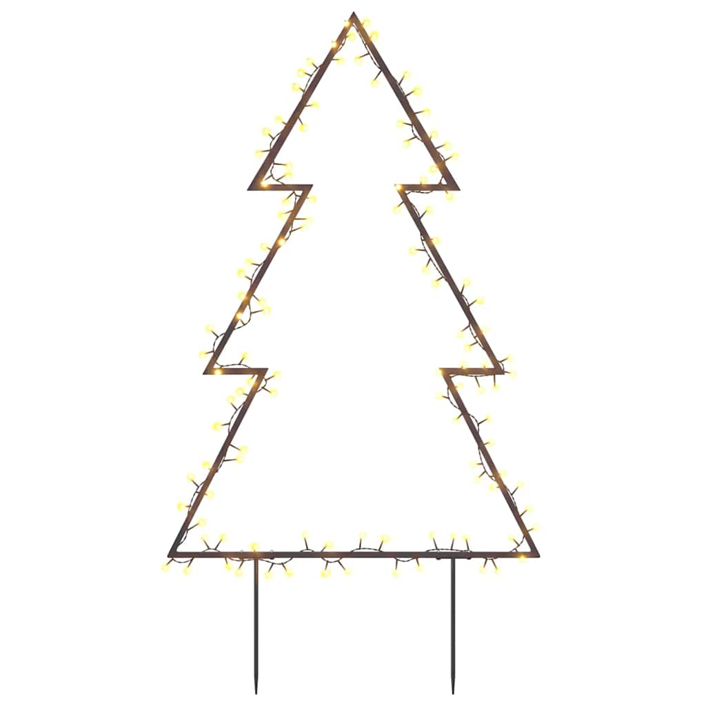 Decorazione Luminosa Natalizia con Picchetti Albero 115LED 90cm 357718