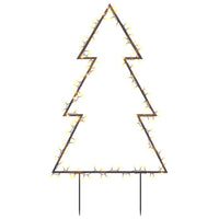 Decorazione Luminosa Natalizia con Picchetti Albero 115LED 90cm 357718