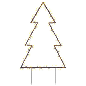Decorazione Luminosa Natalizia con Picchetti Albero 115LED 90cm