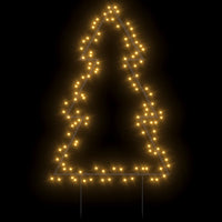 Decorazione Luminosa Natalizia con Picchetti Albero 115LED 90cm 357718
