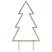 Decorazione Luminosa Natalizia con Picchetti Albero 80LED 60cm 357719
