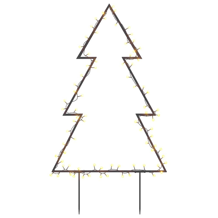 Decorazione Luminosa Natalizia con Picchetti Albero 80LED 60cmcod mxl 128171