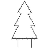 Decorazione Luminosa Natalizia con Picchetti Albero 80LED 60cm 357719