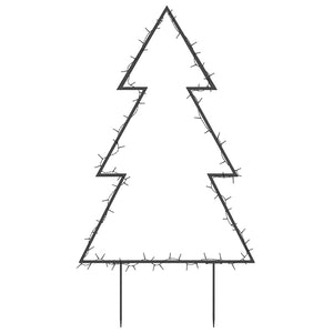 Decorazione Luminosa Natalizia con Picchetti Albero 80LED 60cm 357719