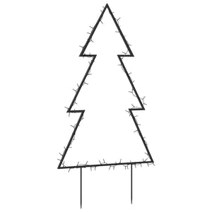 Decorazione Luminosa Natalizia con Picchetti Albero 80LED 60cm 357719