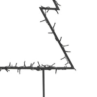 Decorazione Luminosa Natalizia con Picchetti Albero 80LED 60cm 357719