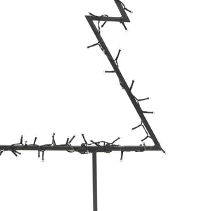 Decorazione Luminosa Natalizia con Picchetti Albero 80LED 60cm 357719