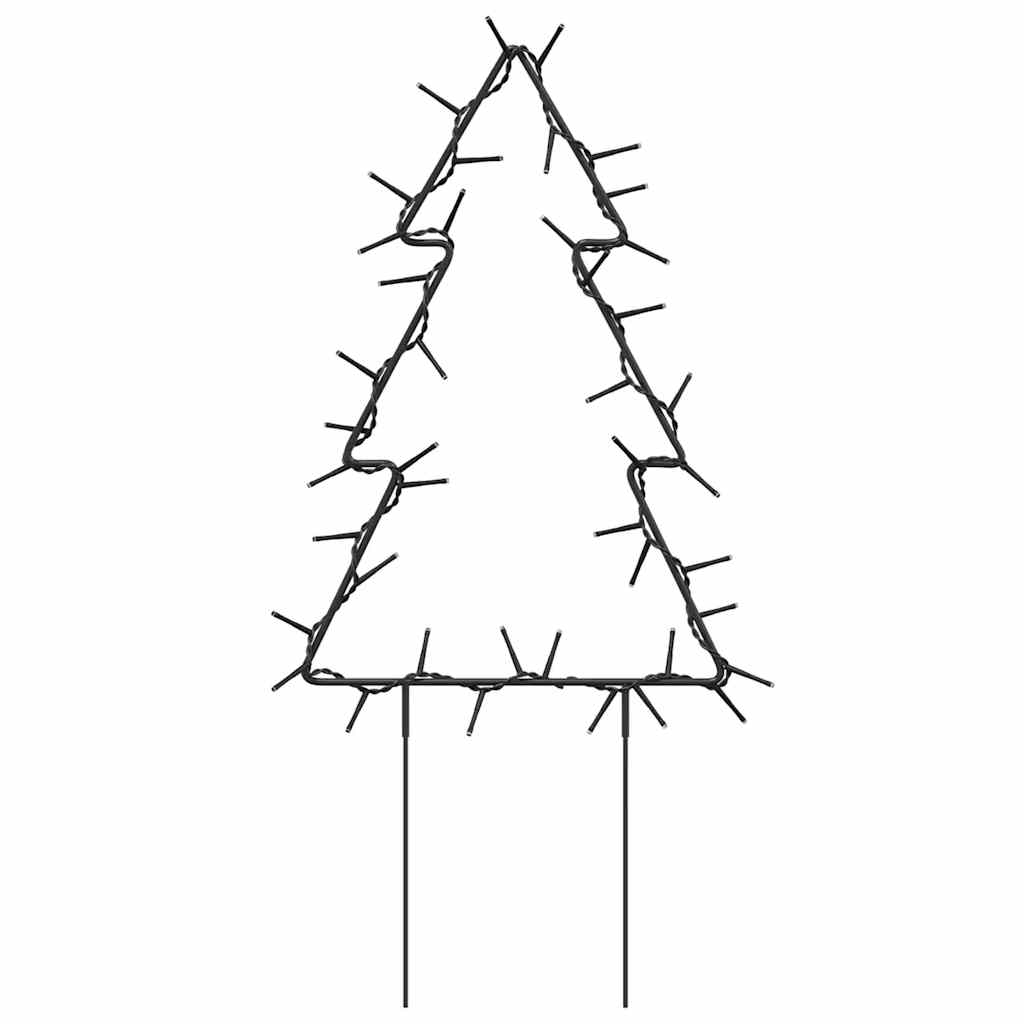 Decorazioni Luminose Natalizie Picchetti 3pz Albero 50LED 30cm 357720