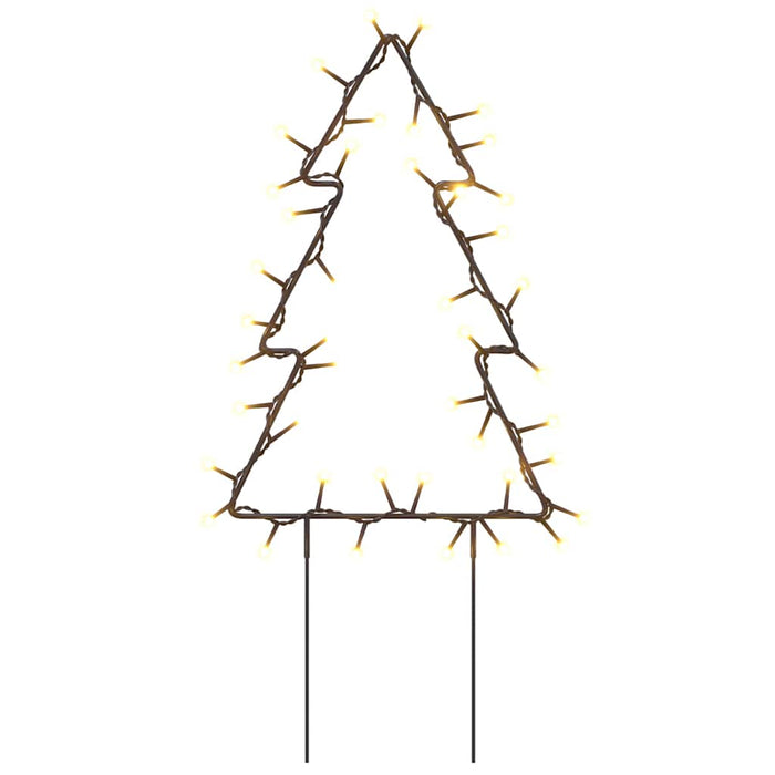 Decorazioni Luminose Natalizie Picchetti 3pz Albero 50LED 30cm 357720