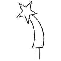 Luce Decorativa Natale con Picchetti Stella Cadente 80LED 62cm 357722