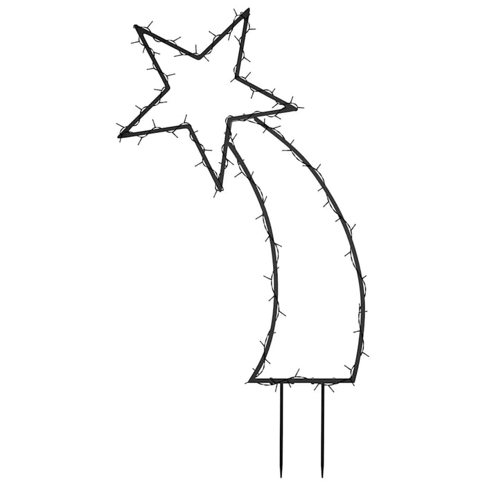 Luce Decorativa Natale con Picchetti Stella Cadente 80LED-Luci decorative natalizie 62cm 418344