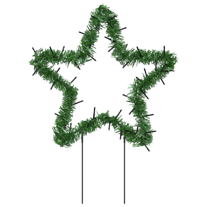 Decorazioni Luminose Natalizie Picchetti 3pz Stella 50LED 29cm