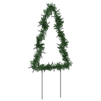 Decorazioni Luminose Natalizie Picchetti 3pz Albero 50LED 30cm 357729