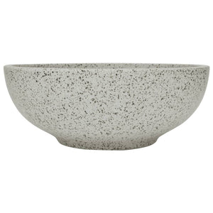 Lavabo da Appoggio Grigio Rotondo Φ41x14 cm Ceramica 155059