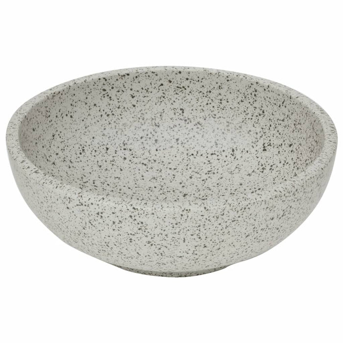 Lavabo da Appoggio Grigio Rotondo Φ41x14 cm Ceramica 155059