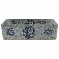 Lavabo Appoggio-Lavandino-Lavello Multicolore Rettangolare 46x35,5x13 cm Ceramica