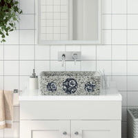 Lavabo Appoggio Multicolore Rettangolare 46x35,5x13 cm Ceramica