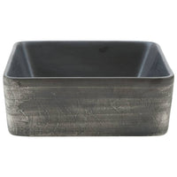 Lavabo Appoggio Nero Marrone Rettangolare 46x35,5x13cm Ceramica 155076