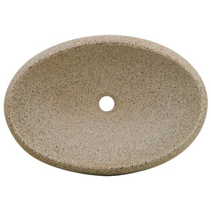 Lavabo da Appoggio Sabbia Ovale 59x40x15 cm Ceramica 155078