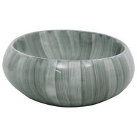 Lavabo da Appoggio Verde Ovale 59x40x15 cm Ceramica 155083