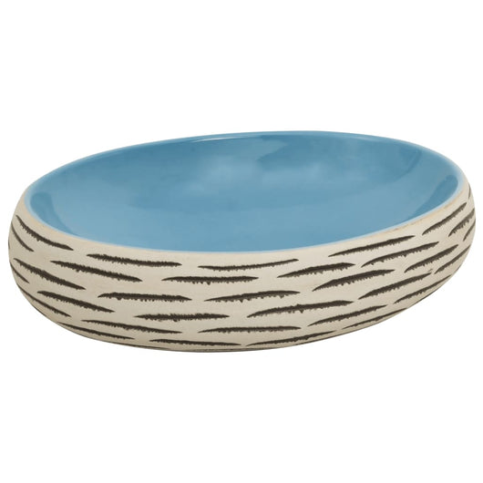 Lavabo da Appoggio Multicolore Ovale 59x40x15 cm Ceramicacod mxl 107520