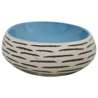 Lavabo da Appoggio-Lavandino-Lavello Multicolore Ovale 59x40x15 cm Ceramica 121929