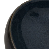 Lavabo da Appoggio Nero e Blu Ovale 59x40x15 cm Ceramica 155088
