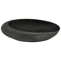 Lavabo da Appoggio Grigio e Nero Ovale 59x40x14 cm Ceramica 155091