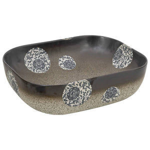 Lavabo Appoggio Multicolore Rettangolare 48x37,5x13,5 Ceramica