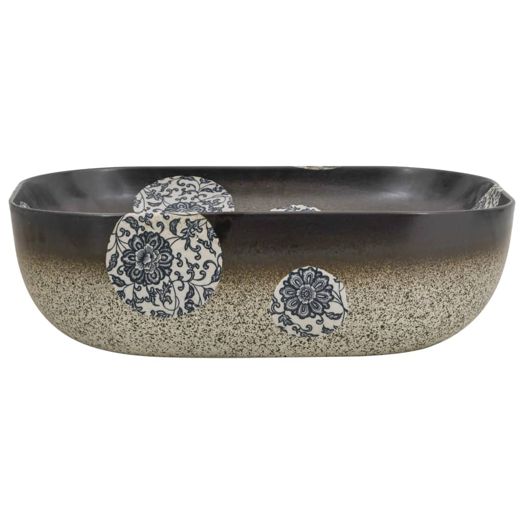 Lavabo Appoggio Multicolore Rettangolare 48x37,5x13,5 Ceramica 155095