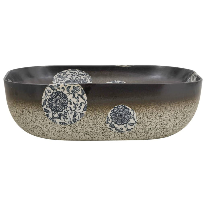 Lavabo Appoggio Multicolore Rettangolare 48x37,5x13,5 Ceramica 155095