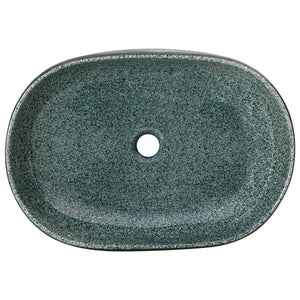 Lavabo da Appoggio Turchese Ovale 59x40x14 cm Ceramica 155101