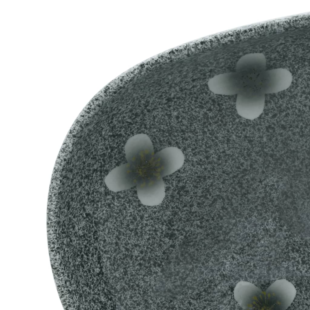 Lavabo da Appoggio Blu Ovale 59x40x14 cm Ceramica 155105