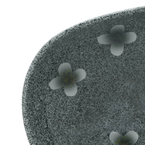 Lavabo da Appoggio-Lavandino-Lavello Blu Ovale 59x40x14 cm Ceramica