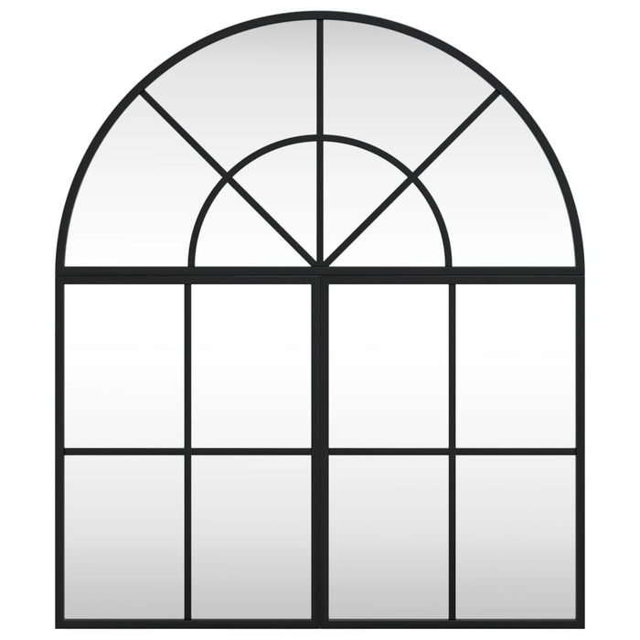 Specchio da Parete Nero 60x70 cm Arco in Ferro 3200604