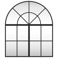 Specchio da Parete-Specchio a muro Nero 60x70 cm Arco in Ferro