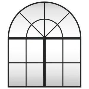 Specchio da Parete-Specchio a muro Nero 60x70 cm Arco in Ferro