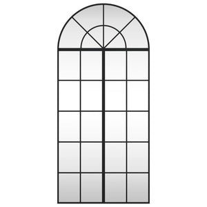 Specchio da Parete Nero 60x130 cm Arco in Ferro 3200607