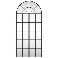 Specchio da Parete Nero 60x130 cm Arco in Ferro 3200607