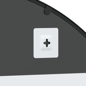 Specchio da Parete Nero 100x110 cm Arco in Ferro 3200612