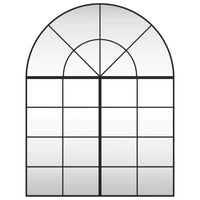 Specchio da Parete Nero 100x130 cm Arco in Ferro 3200613