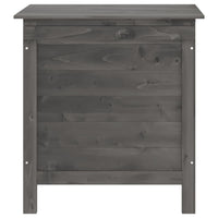 Contenitore da Giardino Antracite 50x49x56,5 cm Massello Abete